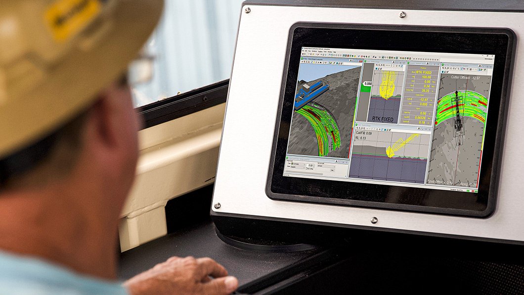 Marine construction software real time visualization